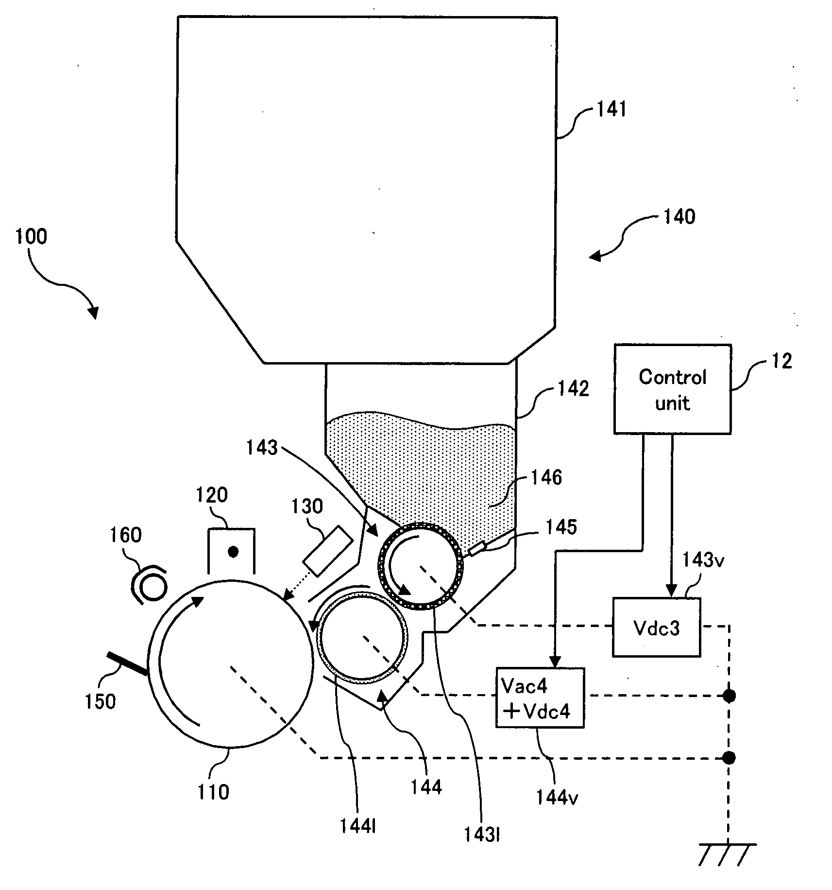 Developing device adjustment method