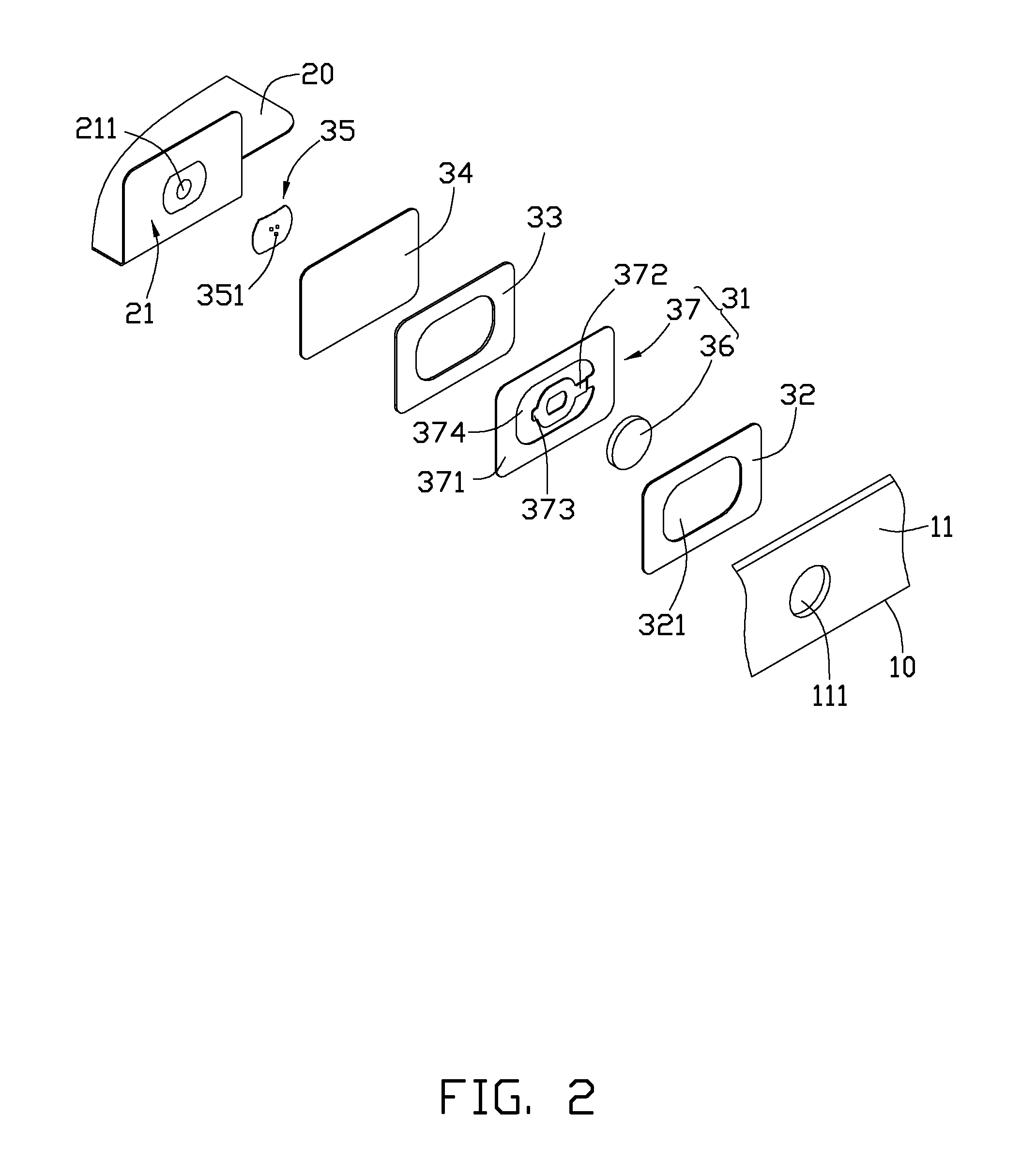 Electronic device having waterproof button