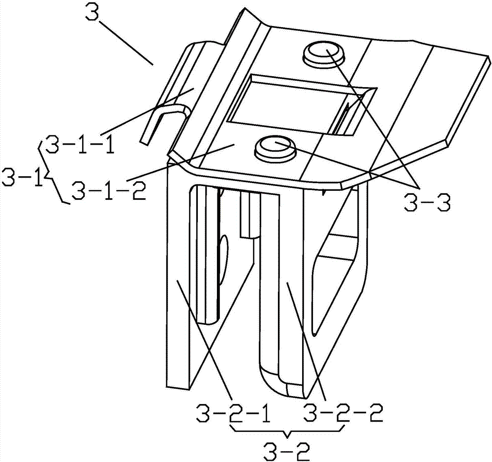 Angle-connecting structure and automobile door with angle-connecting structure