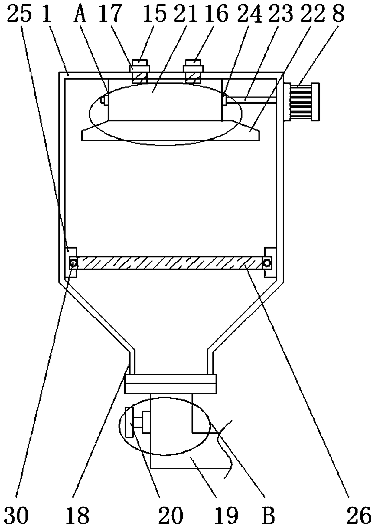 Disinfection device capable of recycling and reutilizing wastewater for environmental engineering