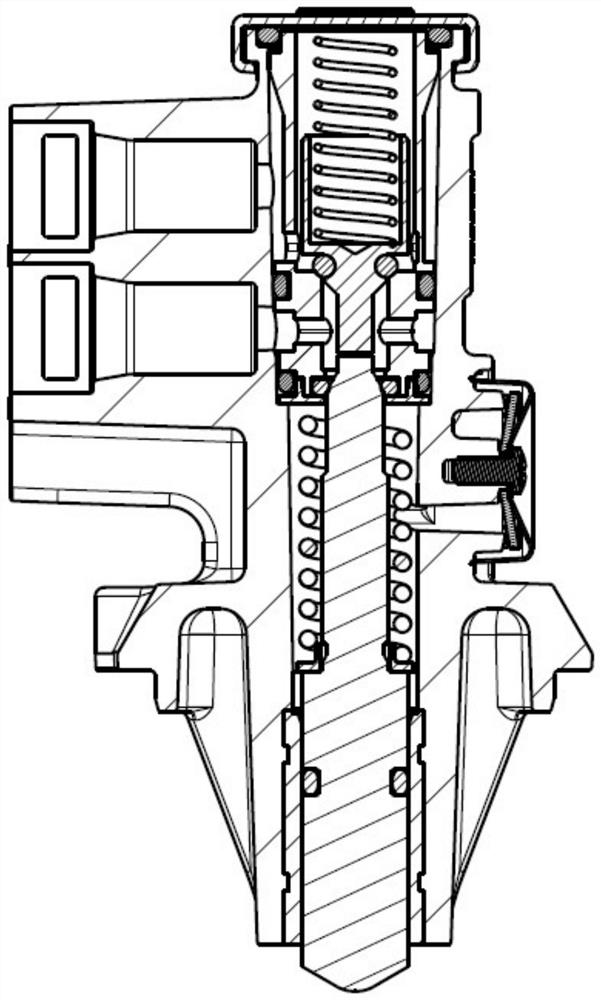 Normally-closed gas circuit control valve