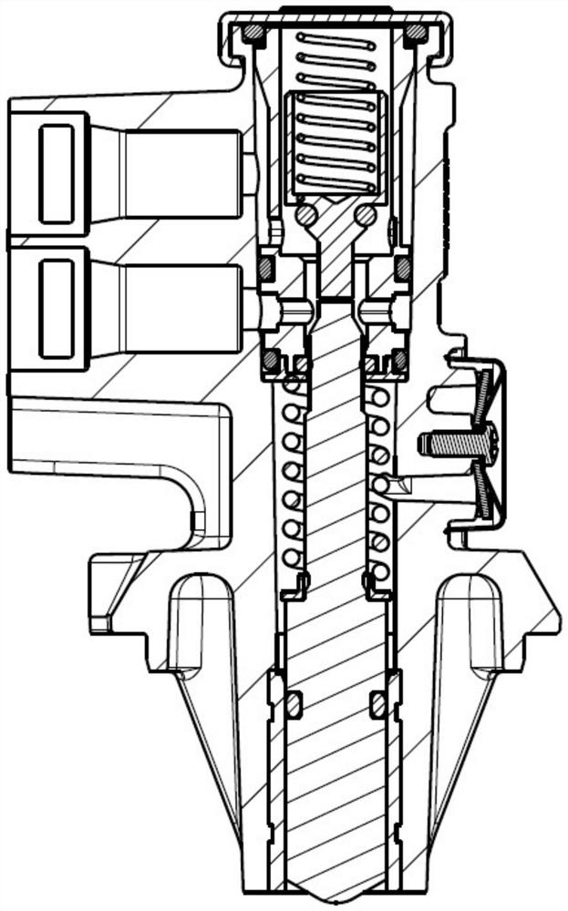 Normally-closed gas circuit control valve