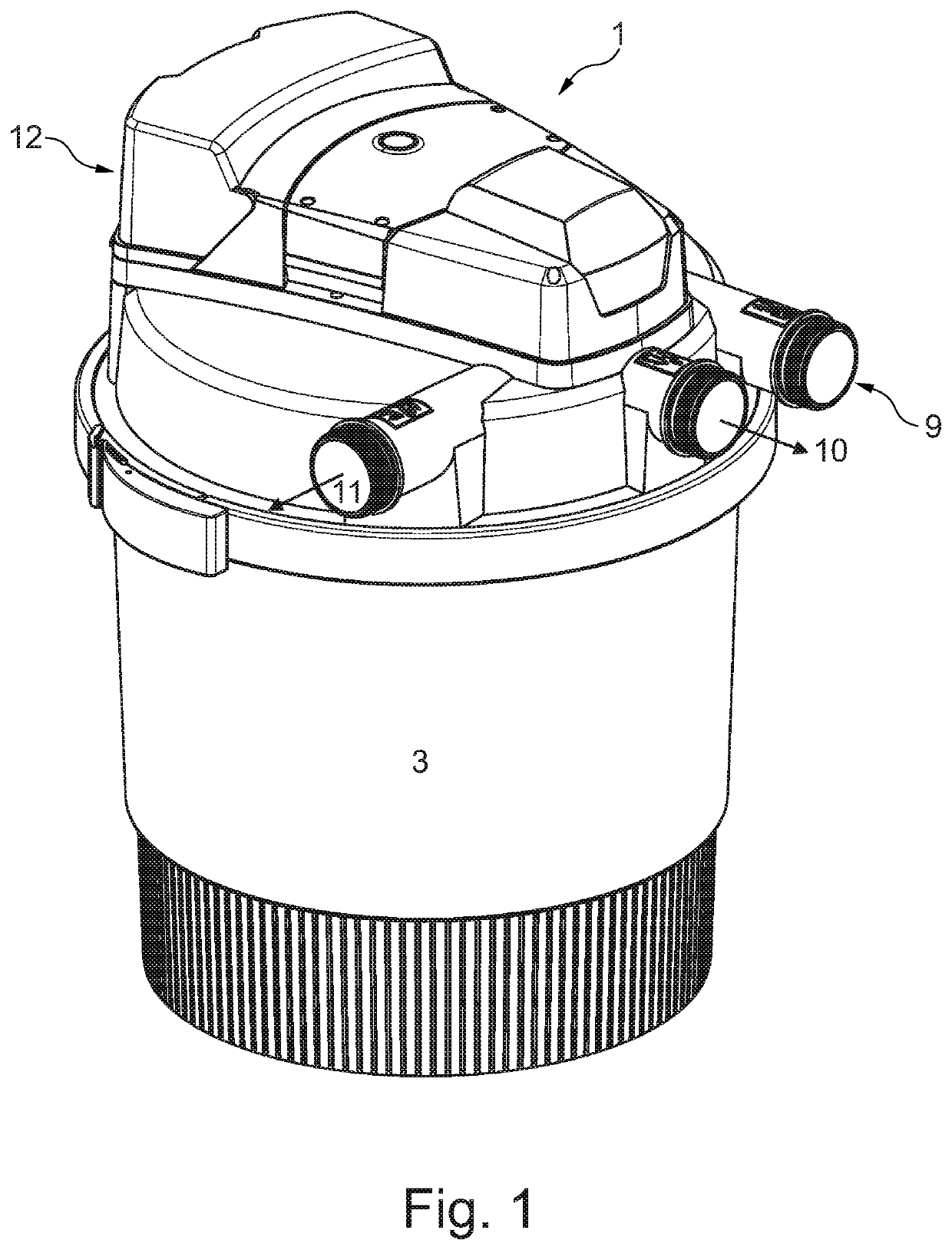 Pond filter and method for operating the pond filter