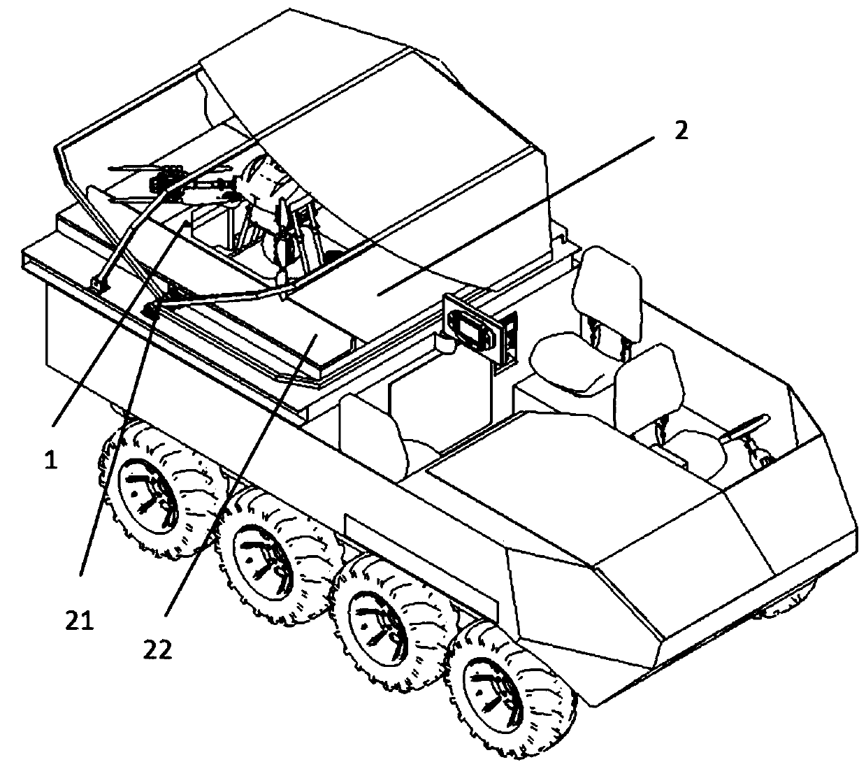 Automatic unfolding ground recovery platform for mooring unmanned aerial vehicle