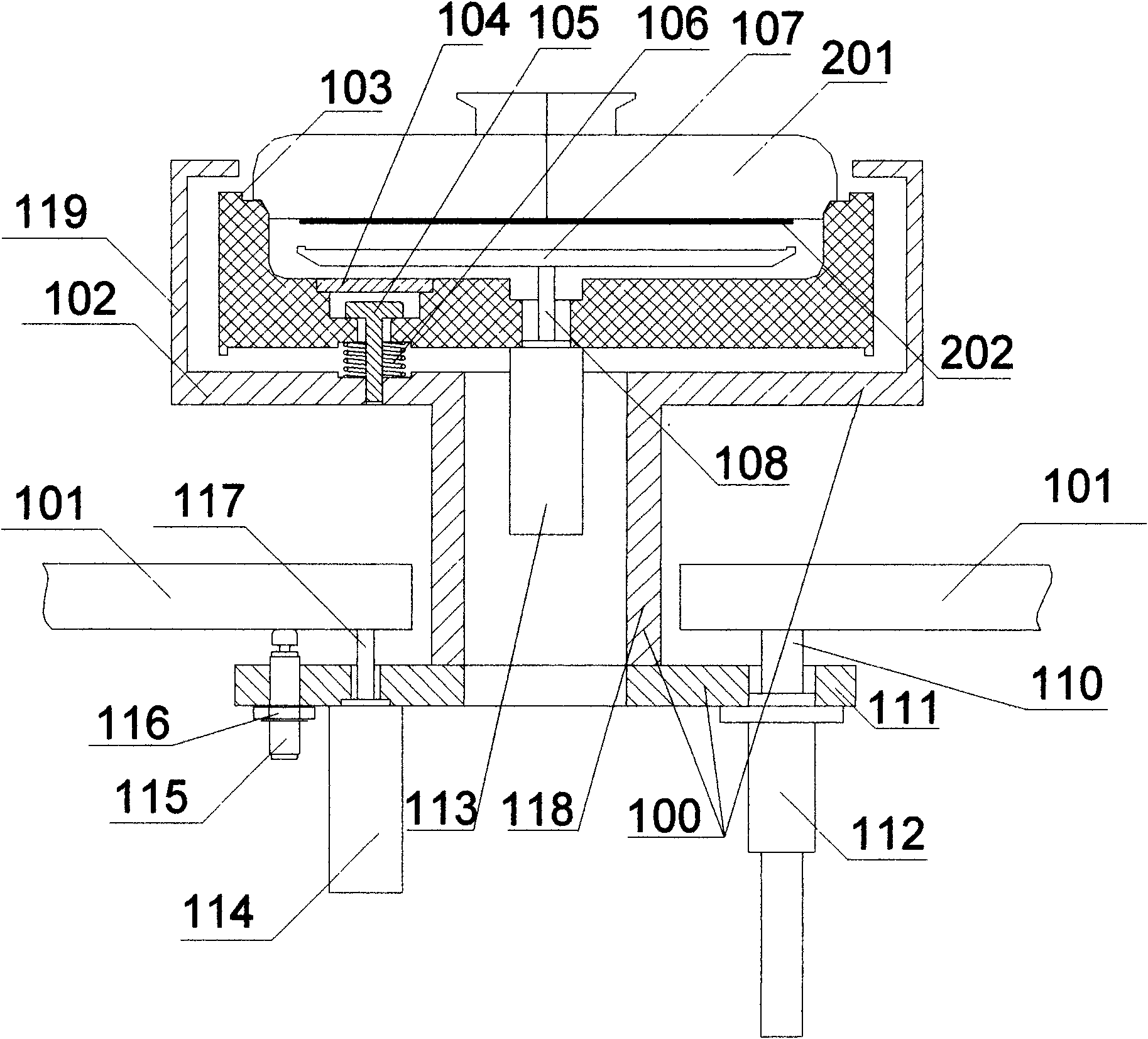 Wafer replacing device used in chemical mechanical polishing equipment