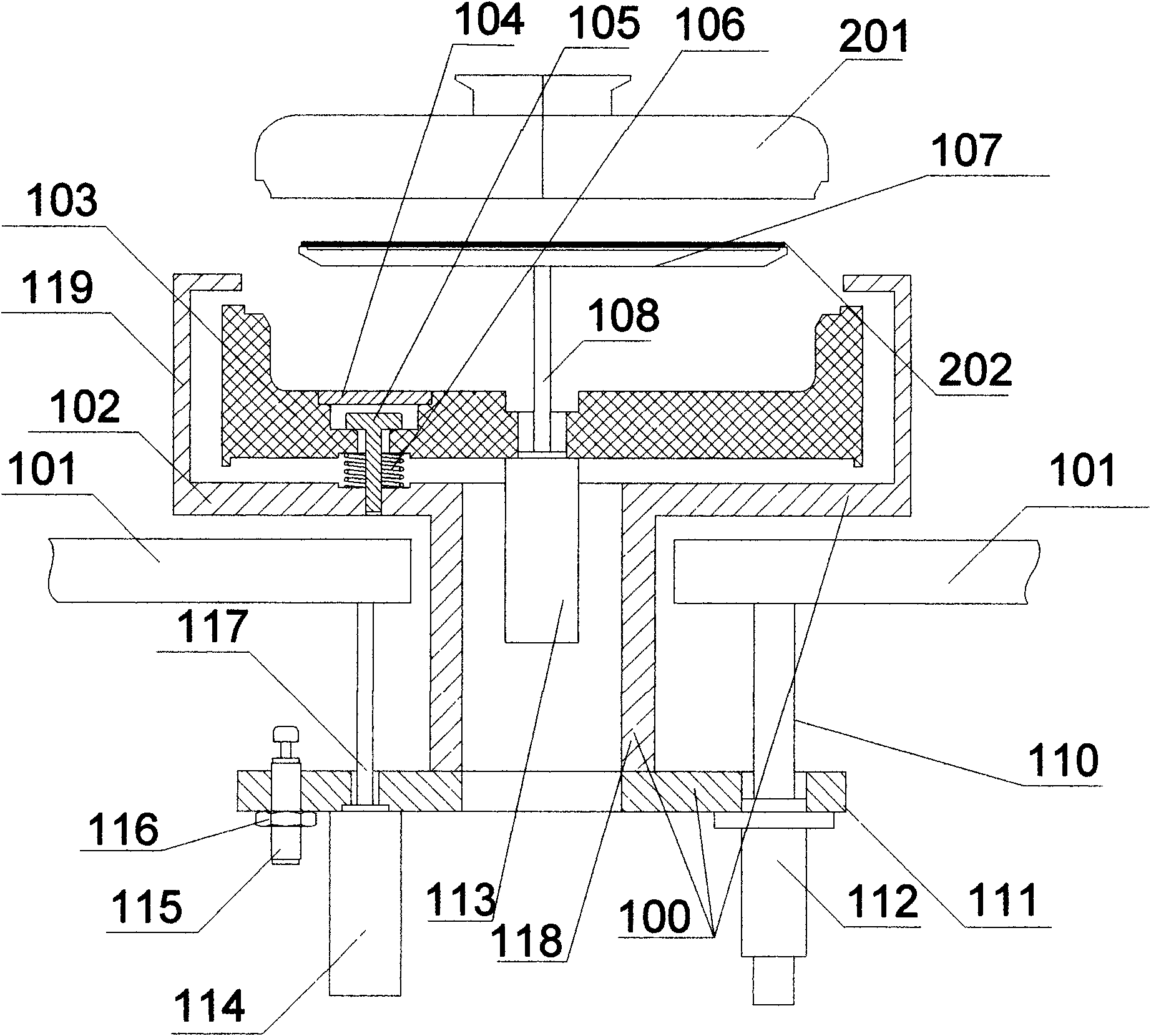 Wafer replacing device used in chemical mechanical polishing equipment