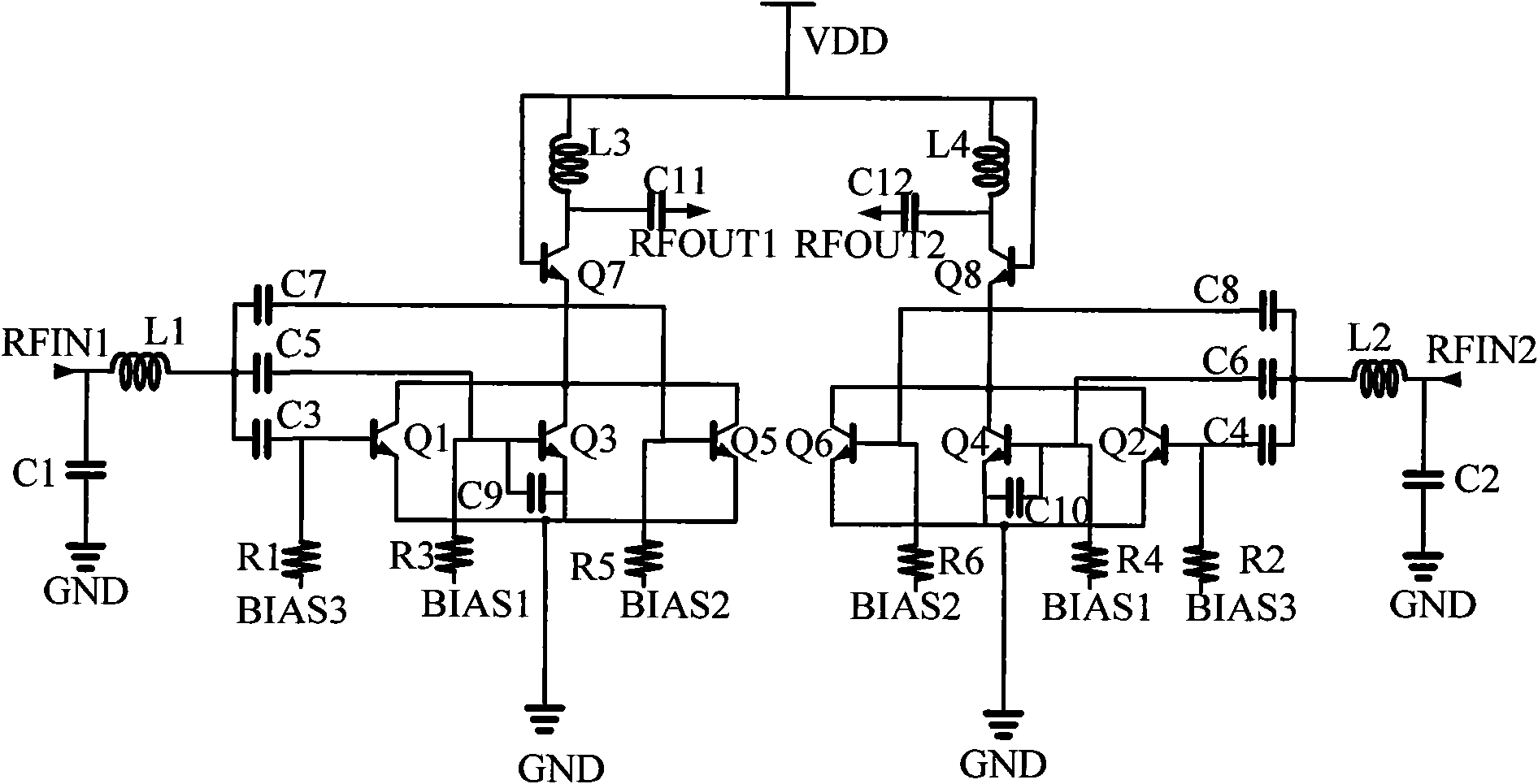 Variable gain low-noise driving amplifier