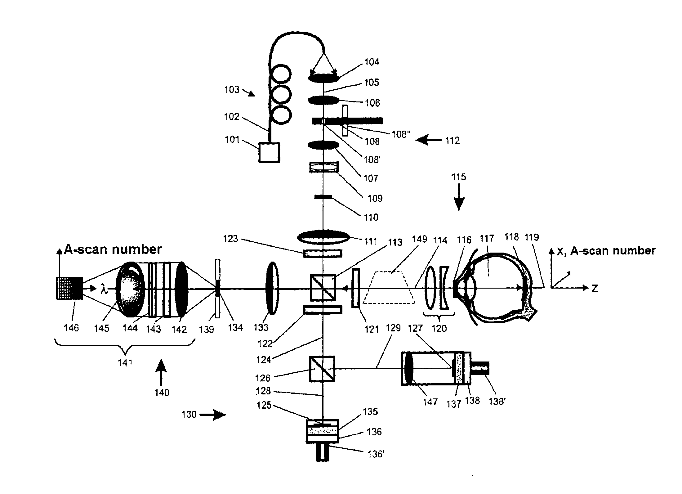 Optical coherence reflectometry with depth resolution