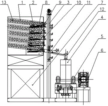 Automatic mounting/dismounting device for converter sublance probe