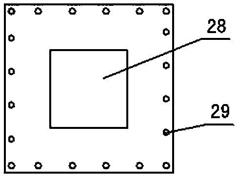 Top-opened experiment simulating device for fire within limited space