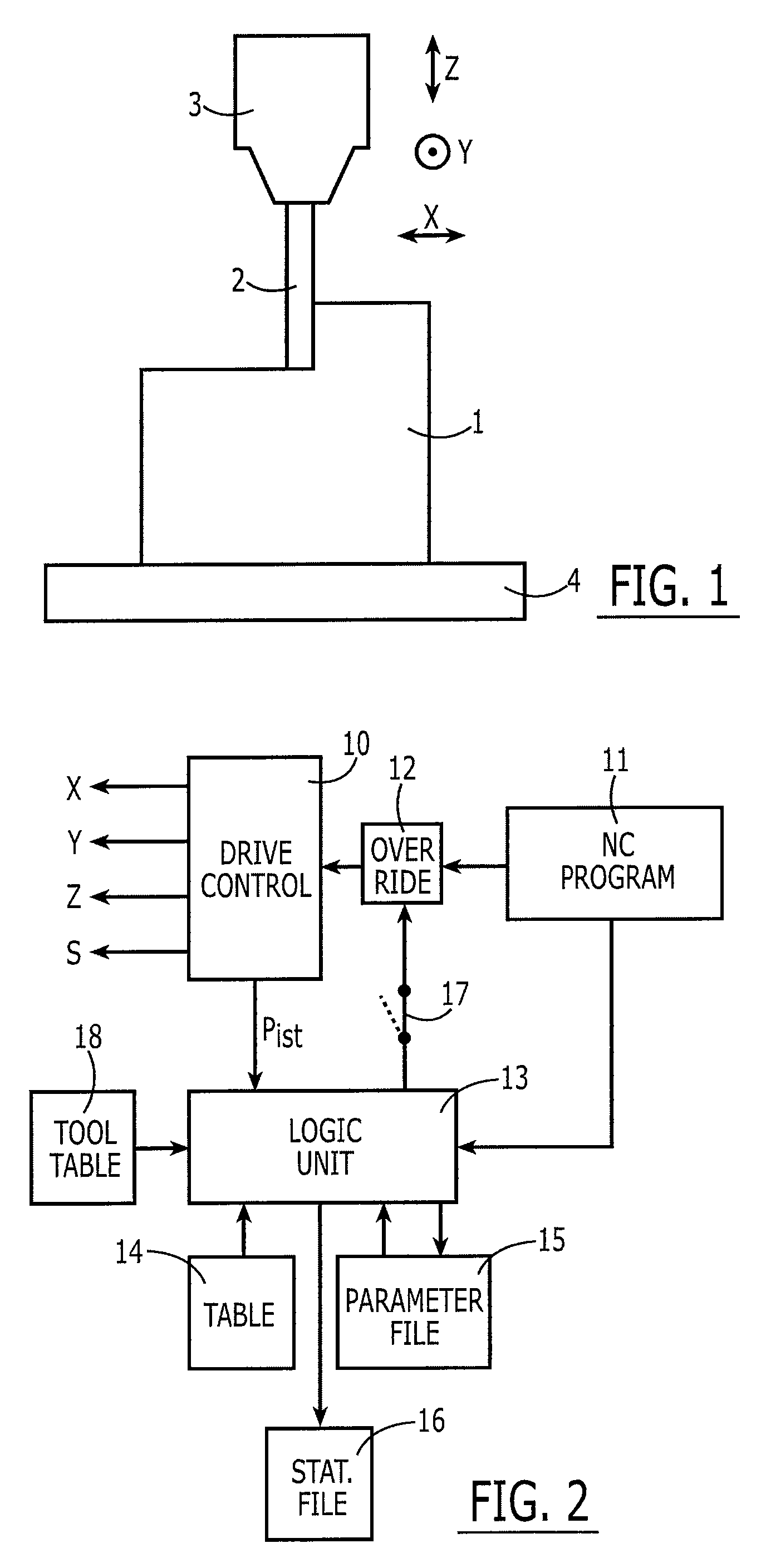 Method for adaptive feed rate regulation on numerically controlled machine tools