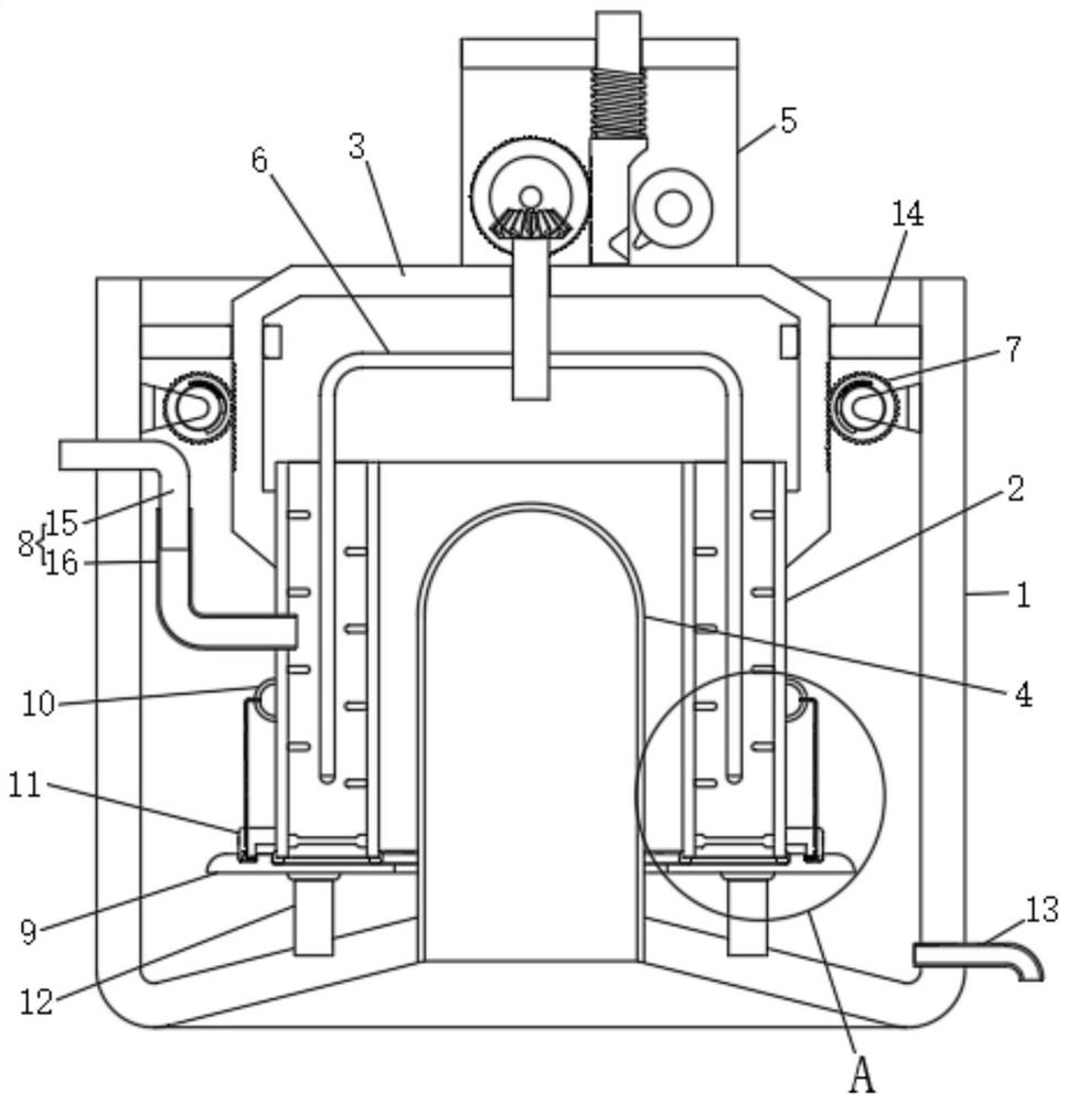 Lanthanum oxide mixed water reaction device for lanthanum hydroxide production