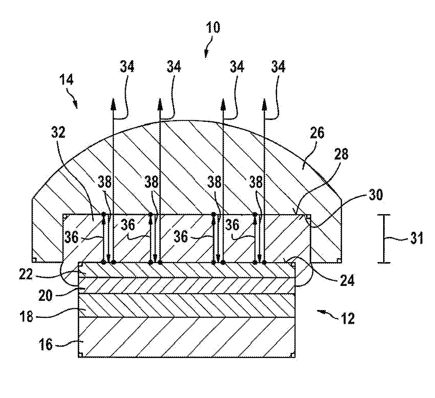 Ultrasound probe with an acoustical lens