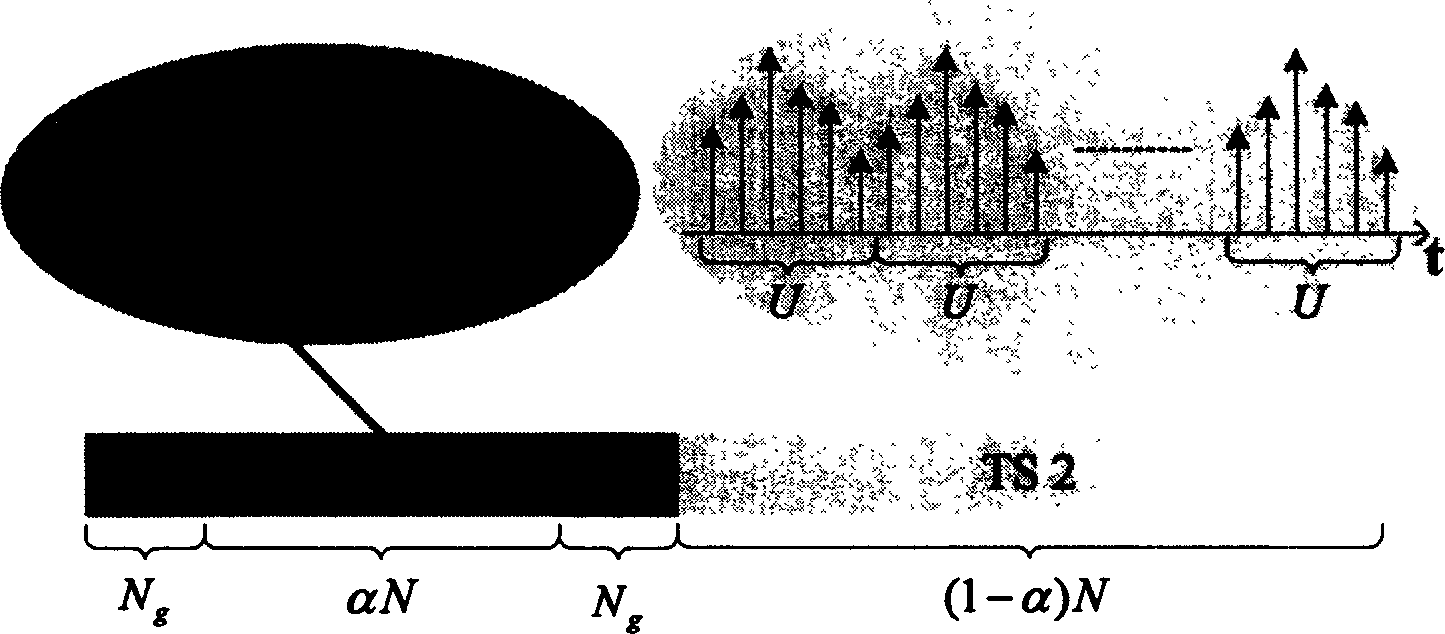 Method of low-complexity frequency deviation estimation based on adjustable time frequency training sequence