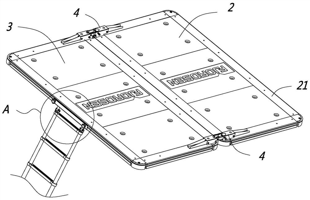 Automobile roof inflatable tent