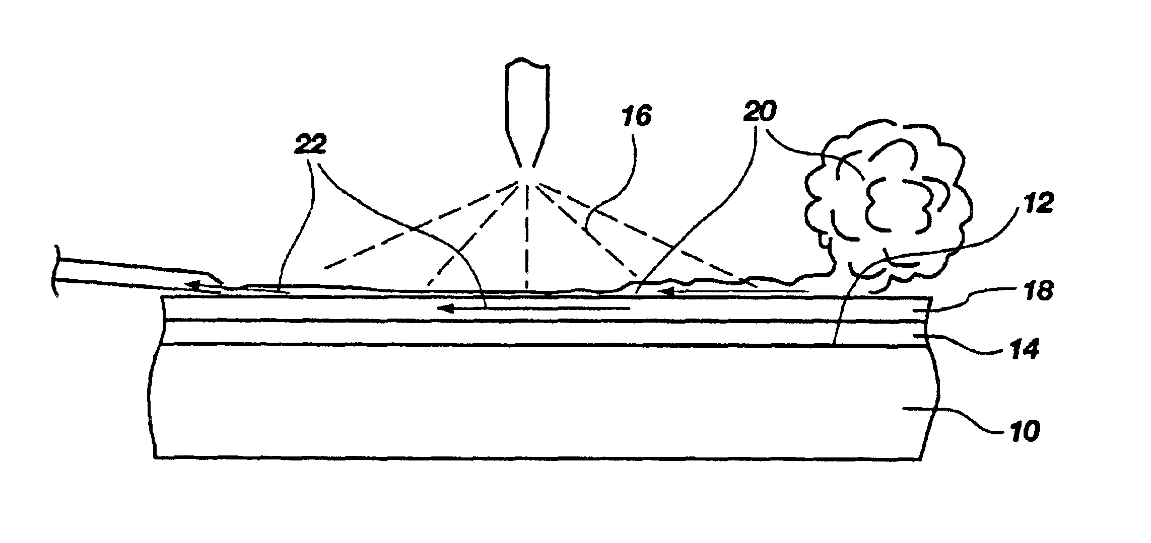 Gas assisted method for applying resist stripper and gas-resist stripper combinations