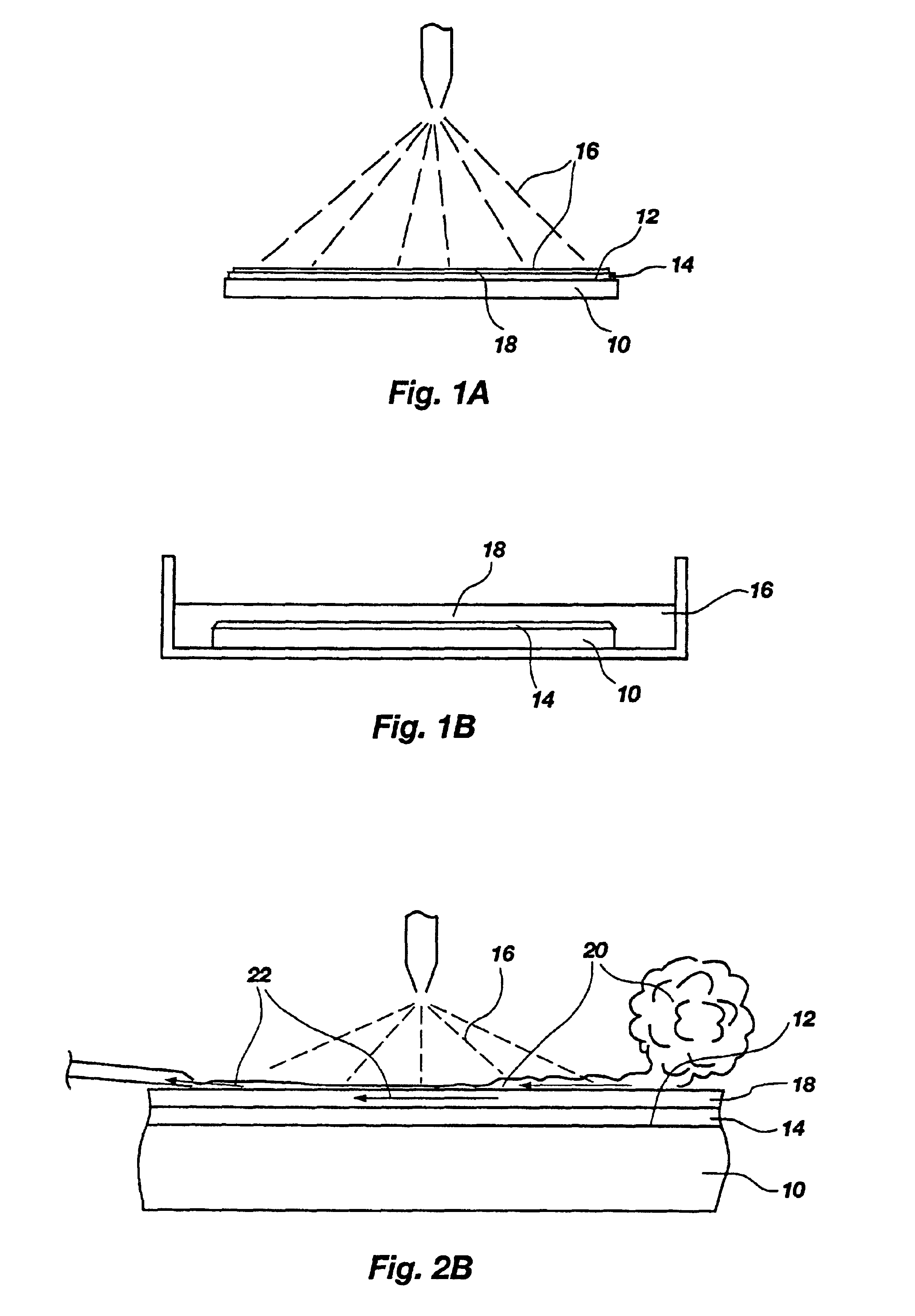 Gas assisted method for applying resist stripper and gas-resist stripper combinations