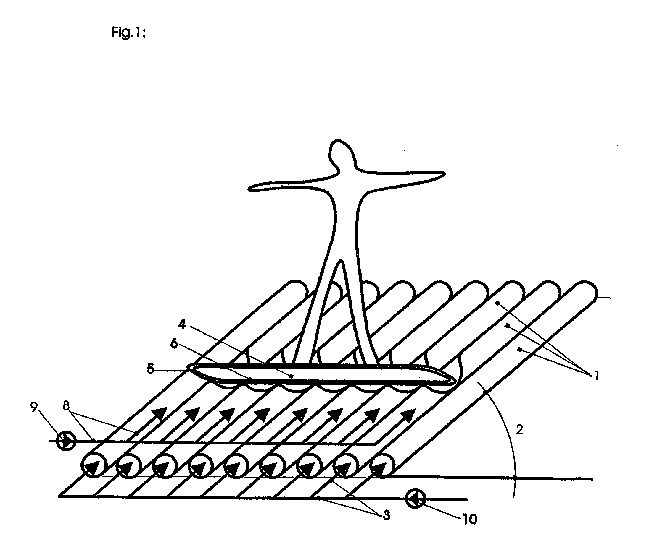 Sliding device for surfboards