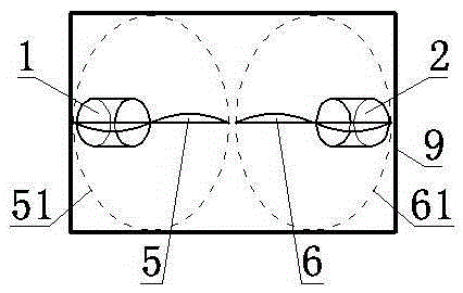 Symmetric double-stage propelling device for ship