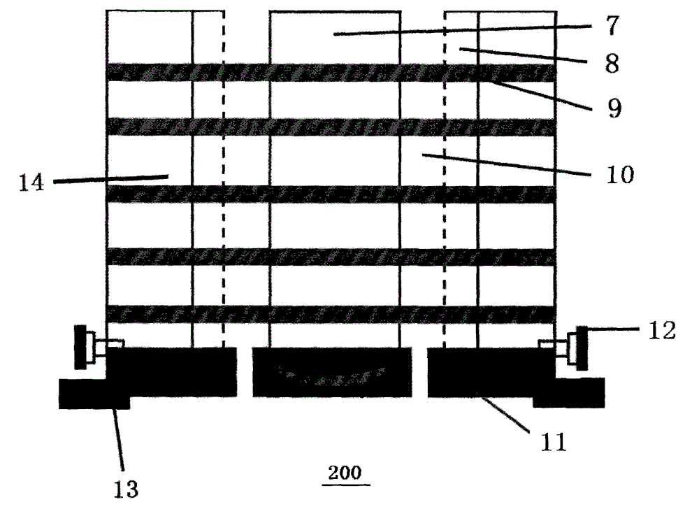 Step-type slope protection grass planting brick die