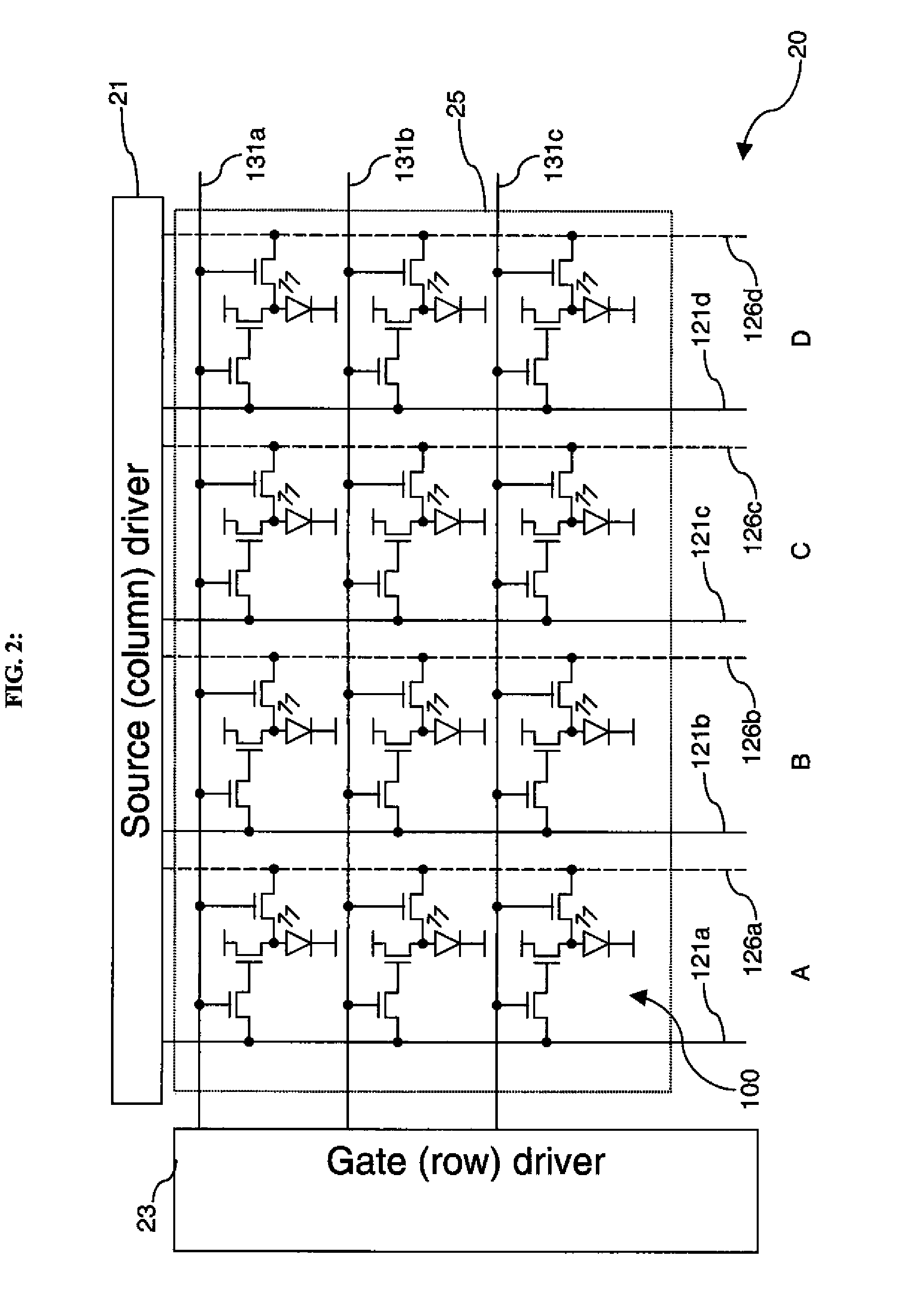 Compensation scheme for multi-color electroluminescent display