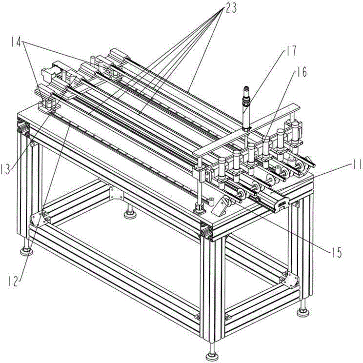 Automatic assembling device and method for lamp strips of LED lamp tubes