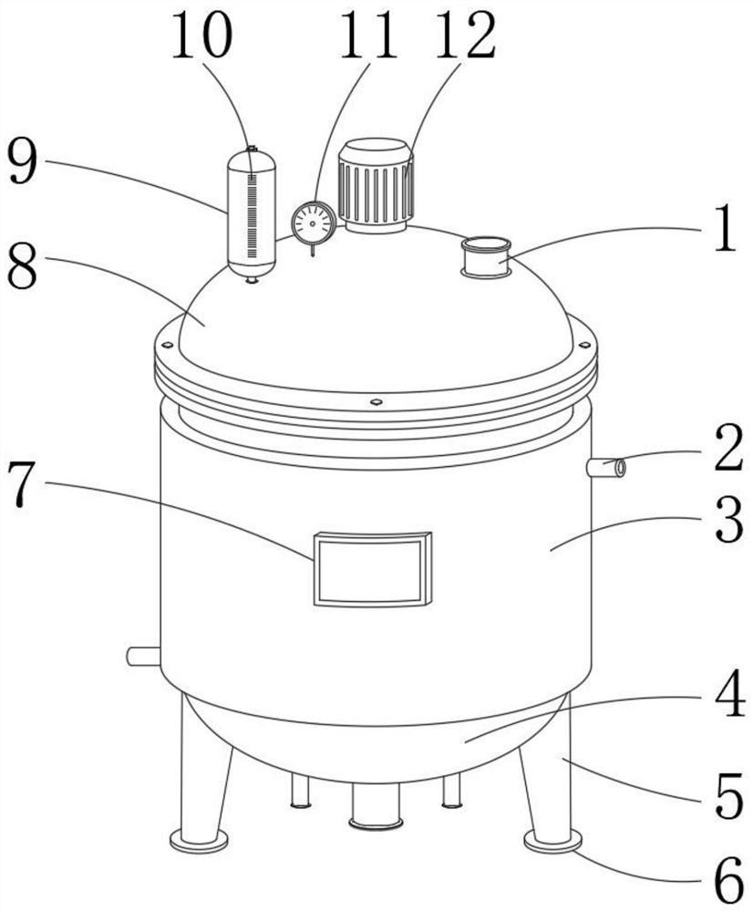 Reaction kettle acid treatment system for diamond production