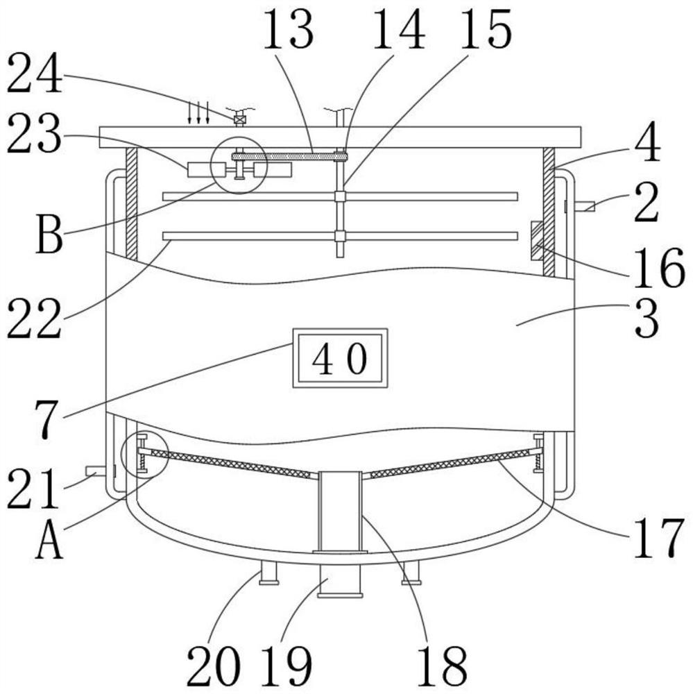 Reaction kettle acid treatment system for diamond production