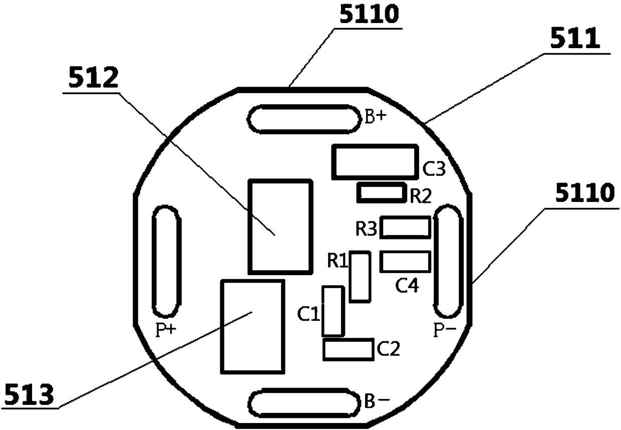 A built-in constant voltage protection structural component and a rechargeable battery using it