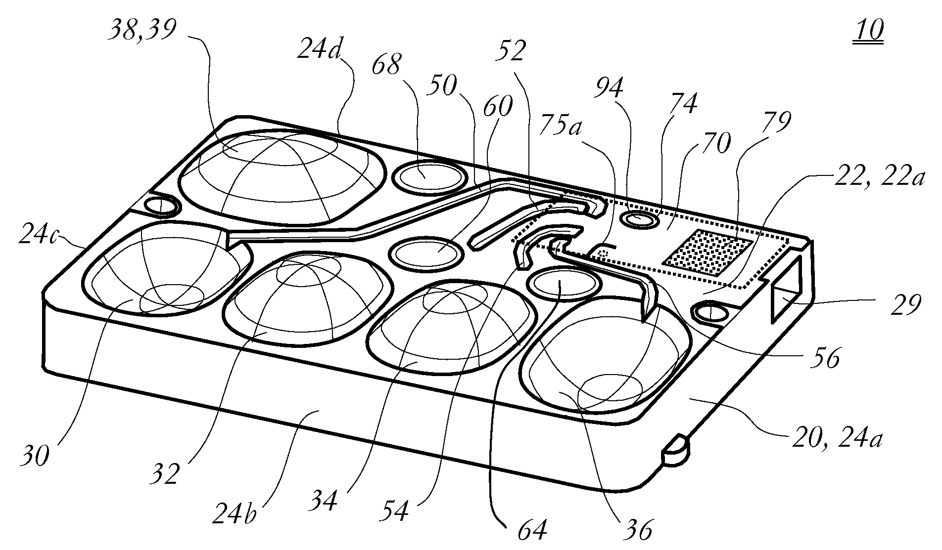 Disposable cassette and method of use for blood analysis on blood analyzer