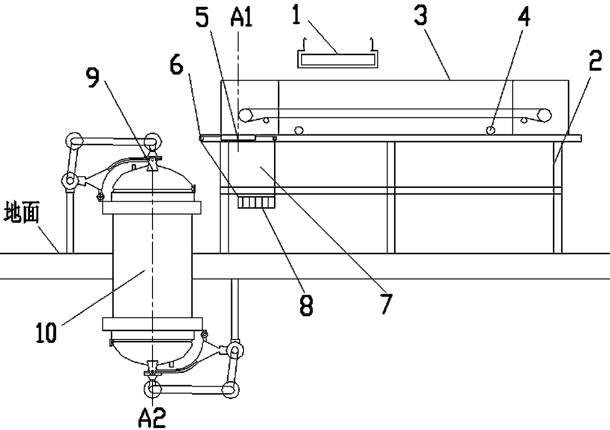 Rotary feeding device capable of improving tobacco shred dipping uniformity and distribution method