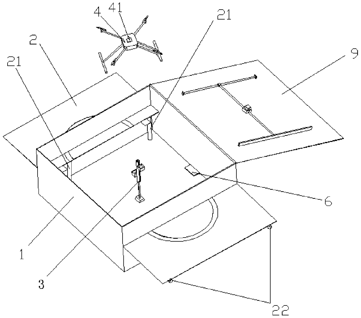 Intelligent unmanned aerial vehicle hangar based on automatic battery replacing device