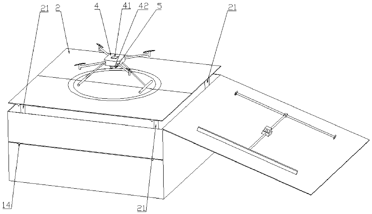 Intelligent unmanned aerial vehicle hangar based on automatic battery replacing device