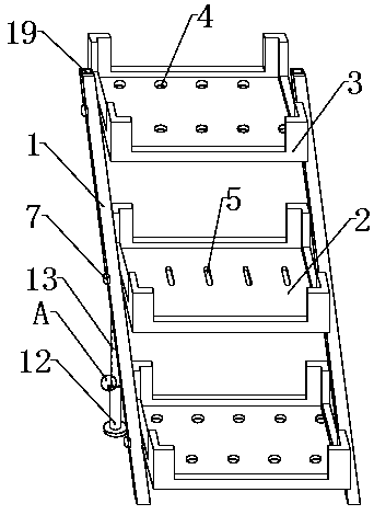 Planting frame device for mushroom greenhouse planting