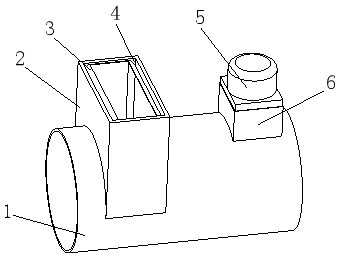 Special blow-down valve for sewage treatment sedimentation tank