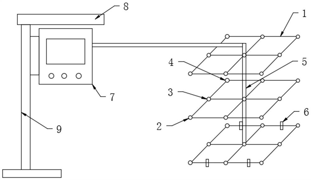 A scalable spherical matrix grassland fire risk monitoring method and device