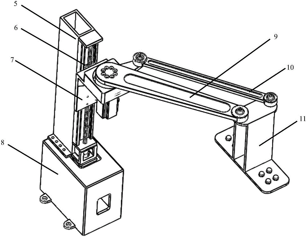 Grabbing and arranging device for deburring