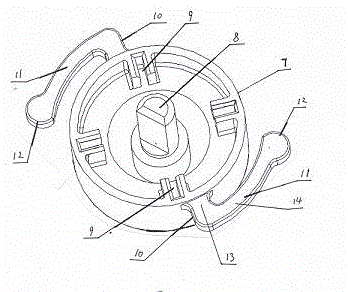 Knob-type gating switch balancing device for automobile electrical appliances