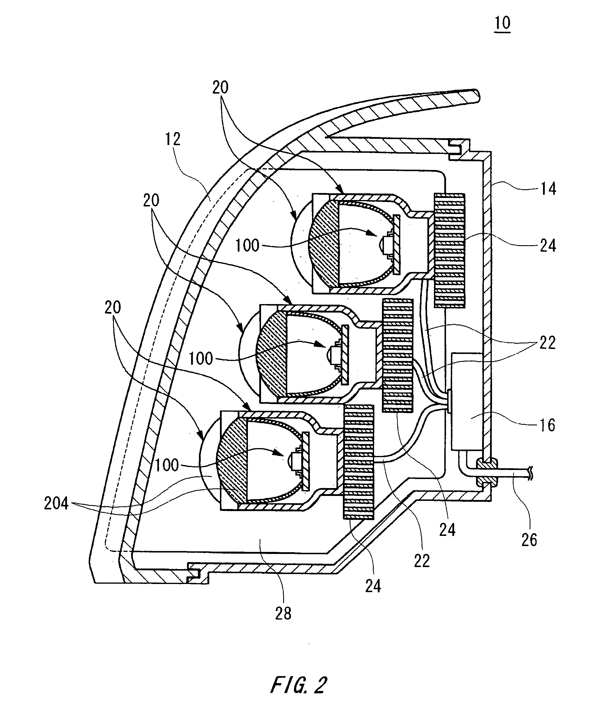 Vehicular lamp, cold cathode fluorescent lamp lighting apparatus, and cold cathode fluorescent lamp lighting method