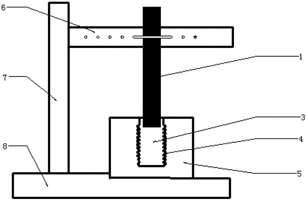 Ligament-bone bionic support with initial self-fixing function and forming method of support