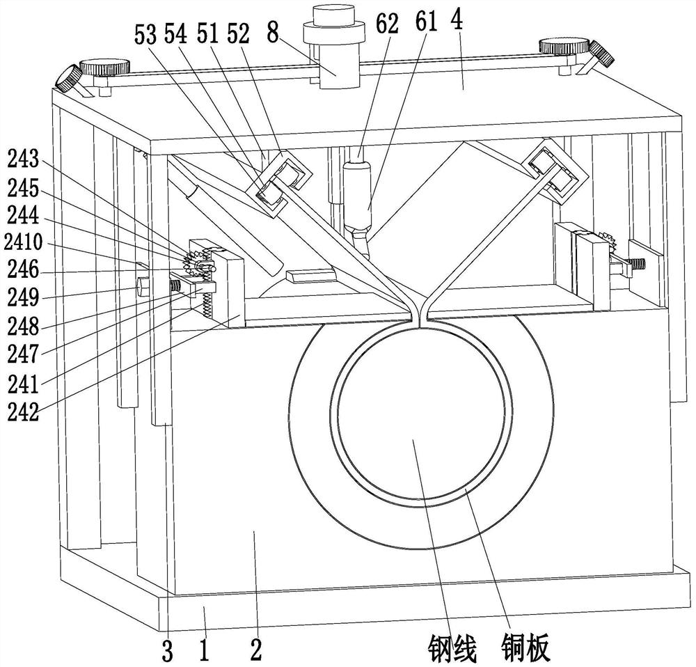 A copper-clad steel strand production system