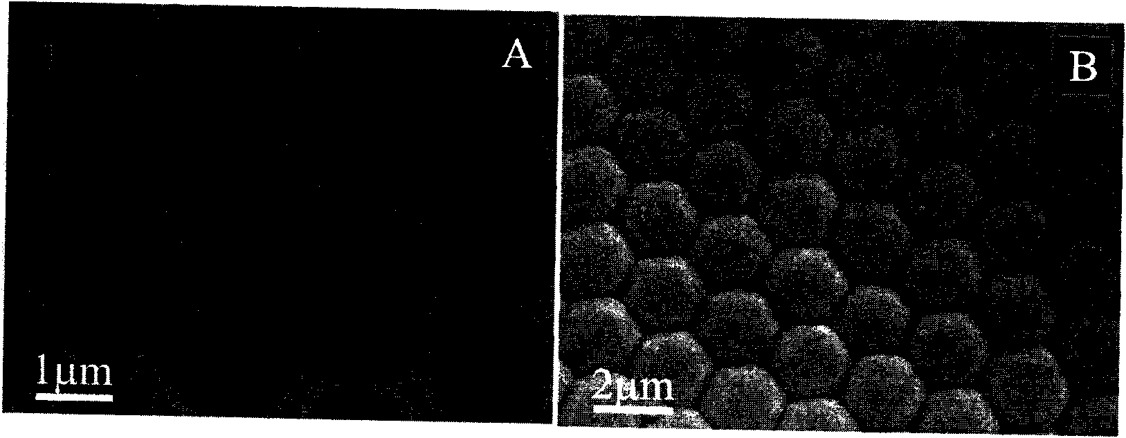 Ordered structure array of two-dimensional hollow balls and preparing method thereof