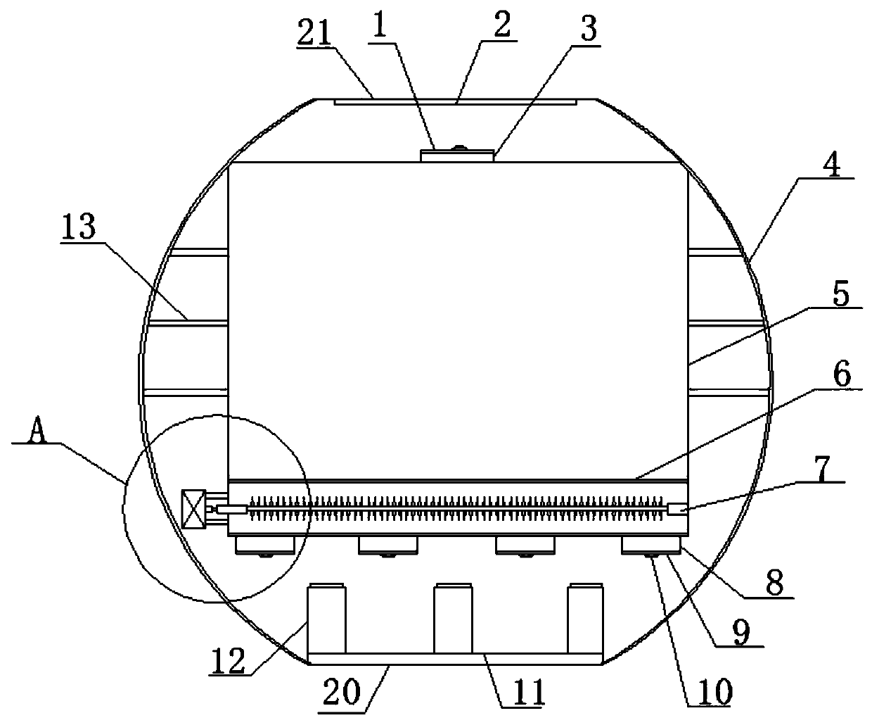 Fish-melon symbiotic planting and breeding circulation system