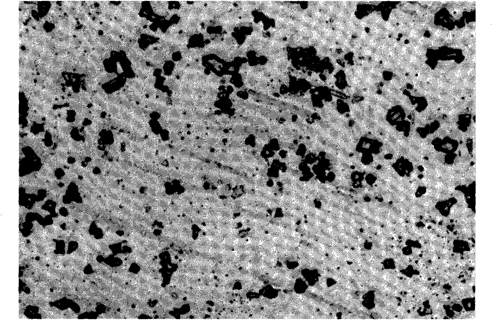 Amorphous alloy metallic phase corrosive agent and metallic phase display method