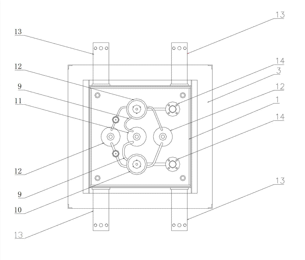 Detachable spinning manifold heated by biphenyl steam which is heating medium