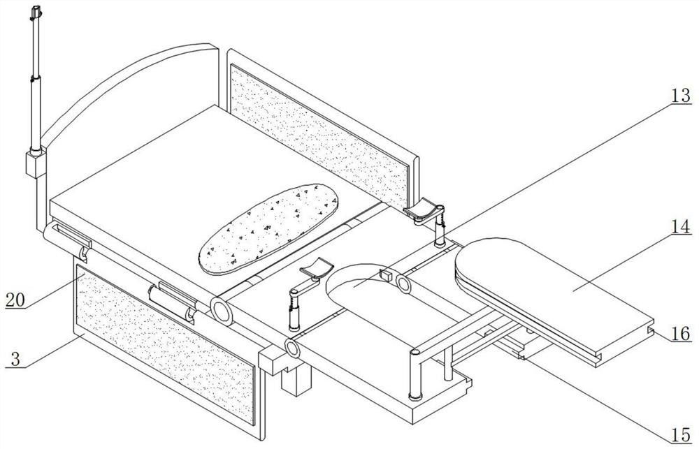 Novel pregnant woman delivery aiding device for obstetrics and gynecology department