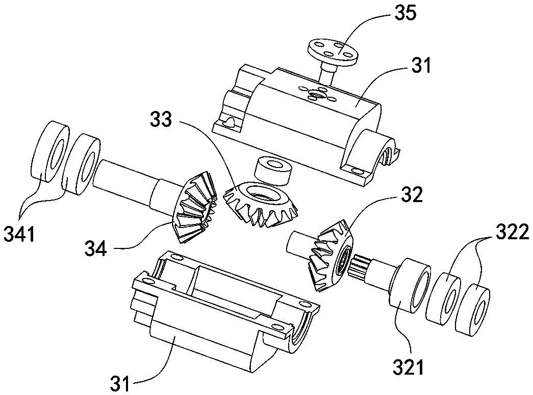 Coaxial dual-propeller mechanism capable of achieving synchronous folding of paddles