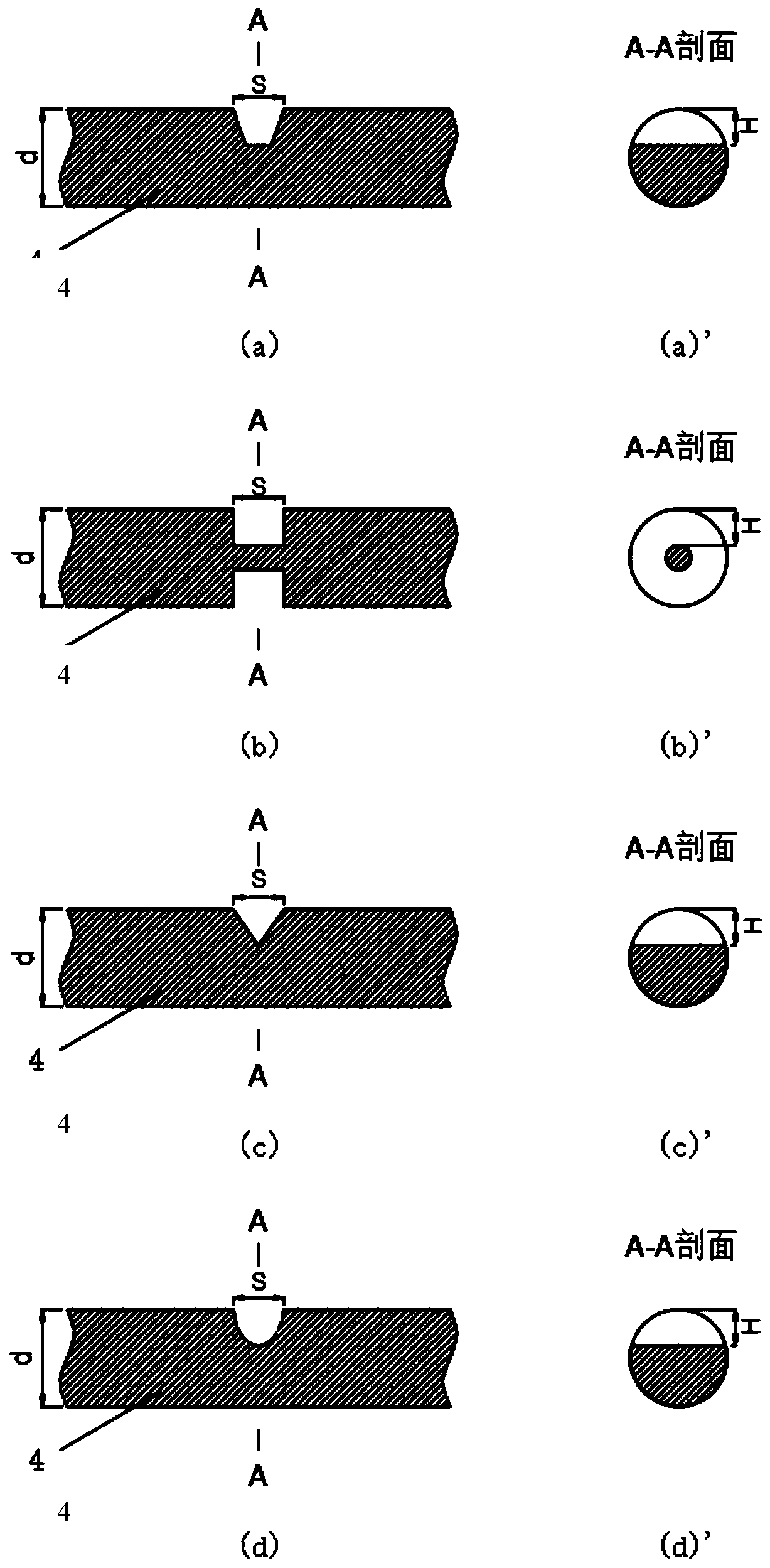 An on-off type burst early warning detection cable and detector