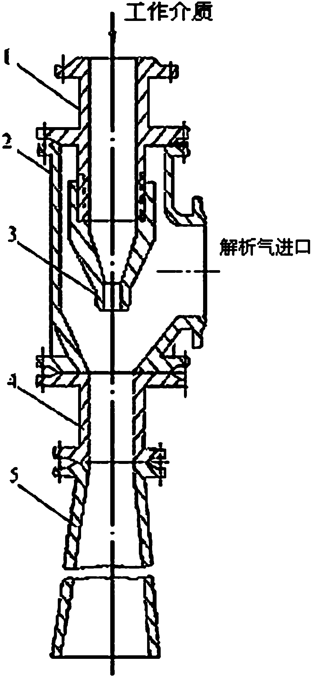 Method for separating ammonia carbon in melamine tail gas