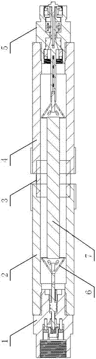 Two-element self-breaking liquid and gas cracked rock pipe